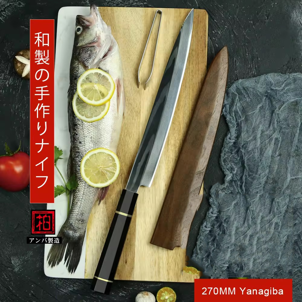 Yanagiba damaškový nůž  04